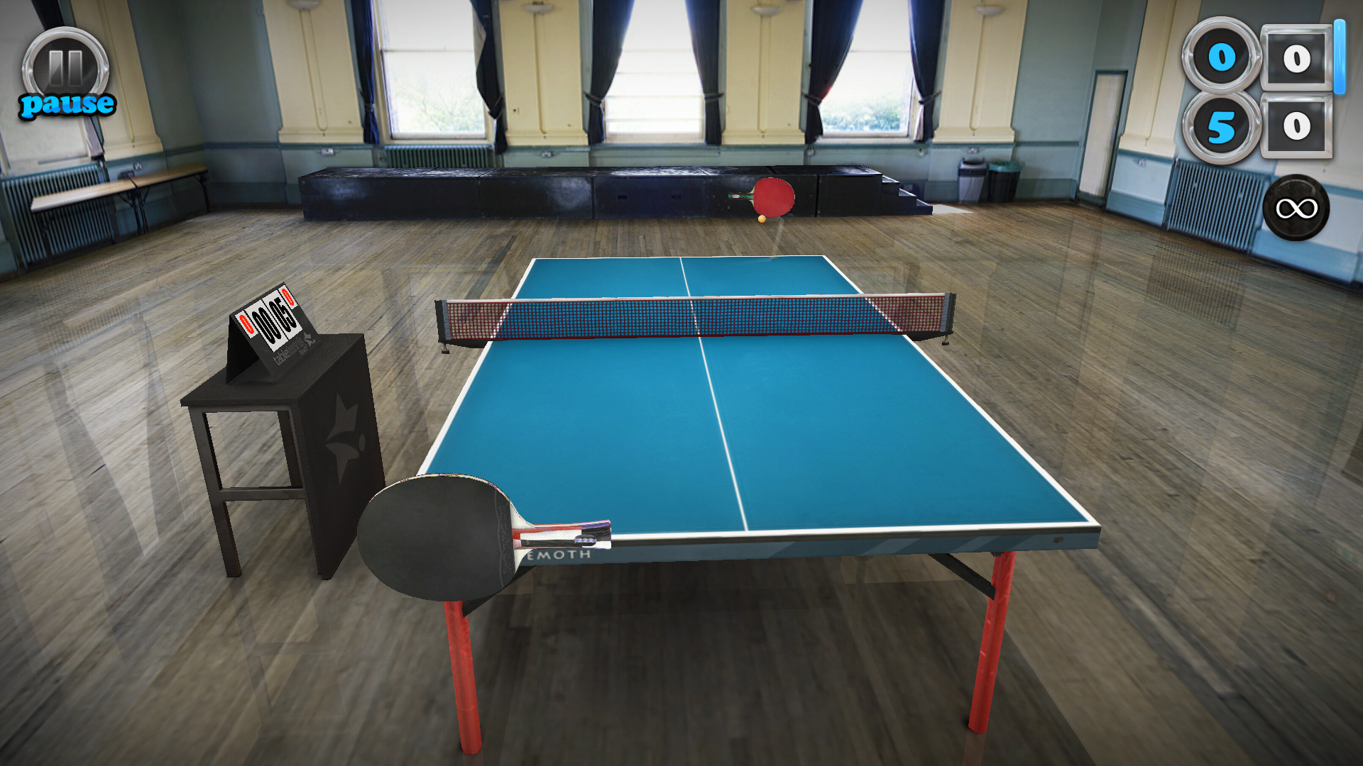 Take-up diary pitcher Table Tennis Touch - the most advanced table tennis game for iPhone and iPad